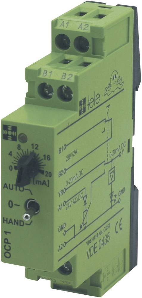 Tele OCP1 24VAC/DC 0 - 20MA Koppelrelais 24 V/DC, 24 V/AC 1 pc(s)