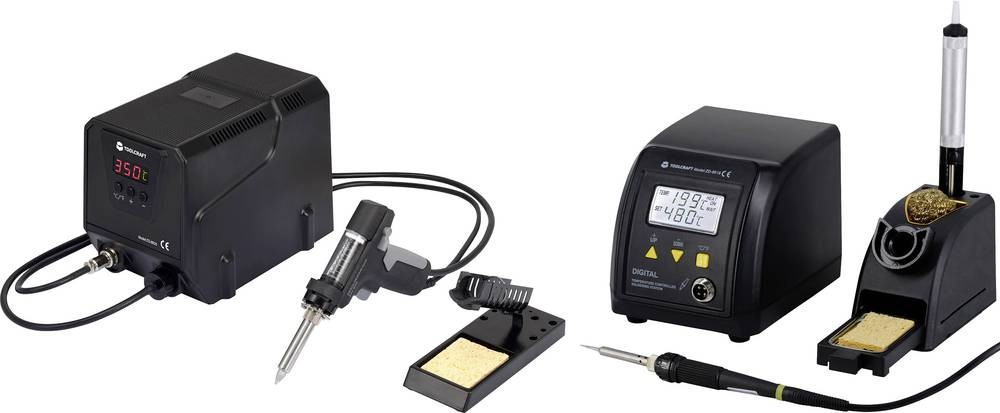 TOOLCRAFT Löt-/Entlötstation digital 160 - 480°C incl. Ablage,