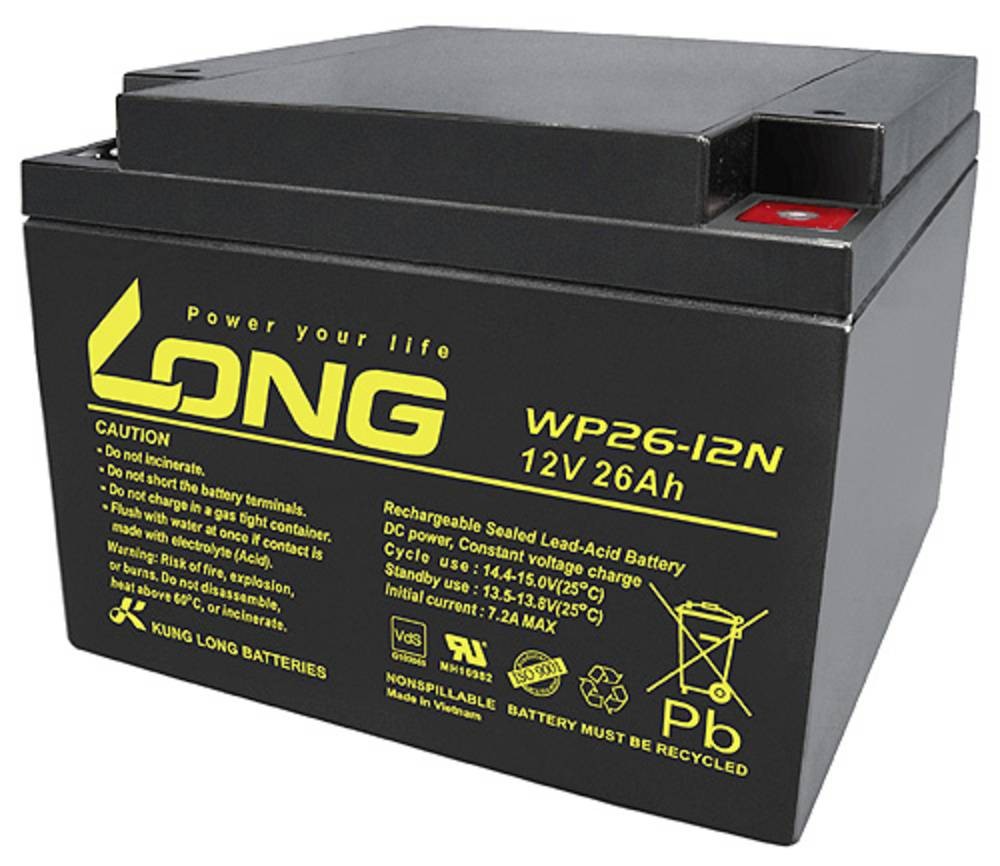 Long WP26-12N-M WP26-12N-M Bleirechargeable battery 12V 26Ah Blei-