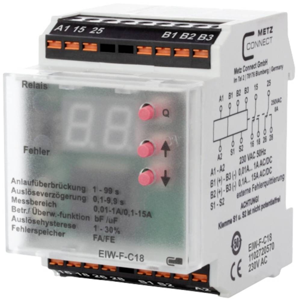 Überwachungsrelais 230 V/AC (max) 2 Wechsler Metz Connect 1102720570