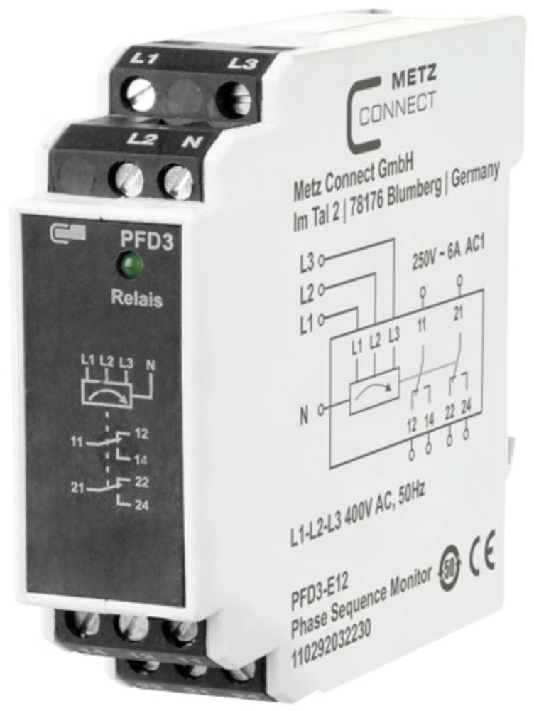 Überwachungsrelais 400 V/AC (max) 2 Wechsler Metz Connect