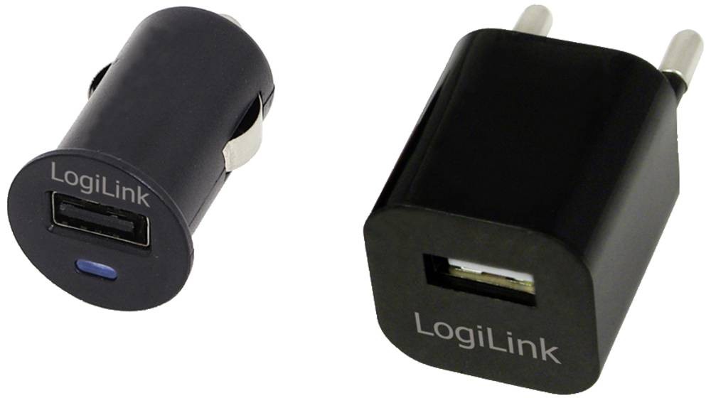 LogiLink PA0076 adaptateur de puissance & onduleur Auto/Indoor Noir -