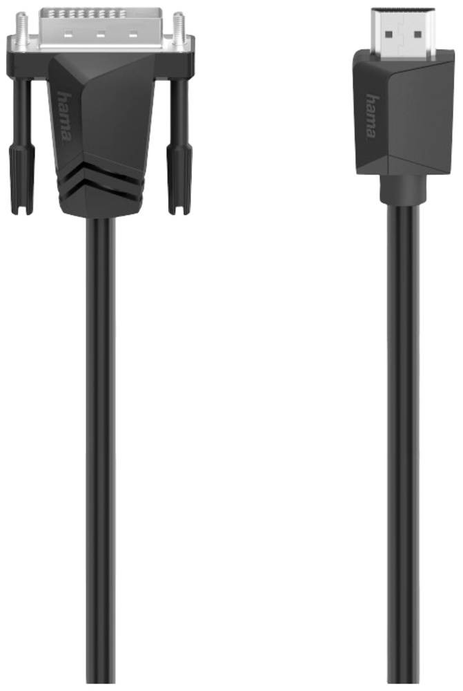 Hama 00200715 câble DVI 1,5 m HDMI Type A (Standard) DVI-I Noir -