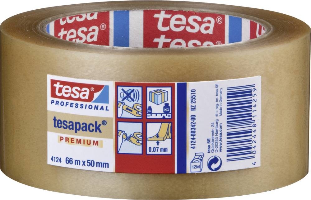 tesa 04124-00015-00 Verpackungsklebeband tesapack 4124 Transparent (
