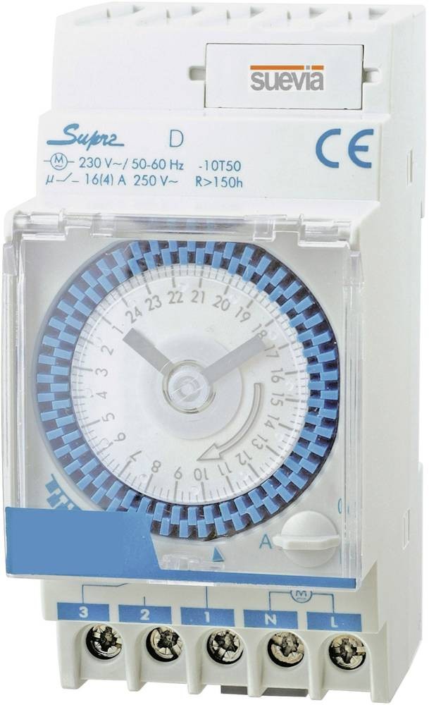 Suevia SU290132 Zeitschaltuhr für Hutschiene DinO Sup D 230 V/AC