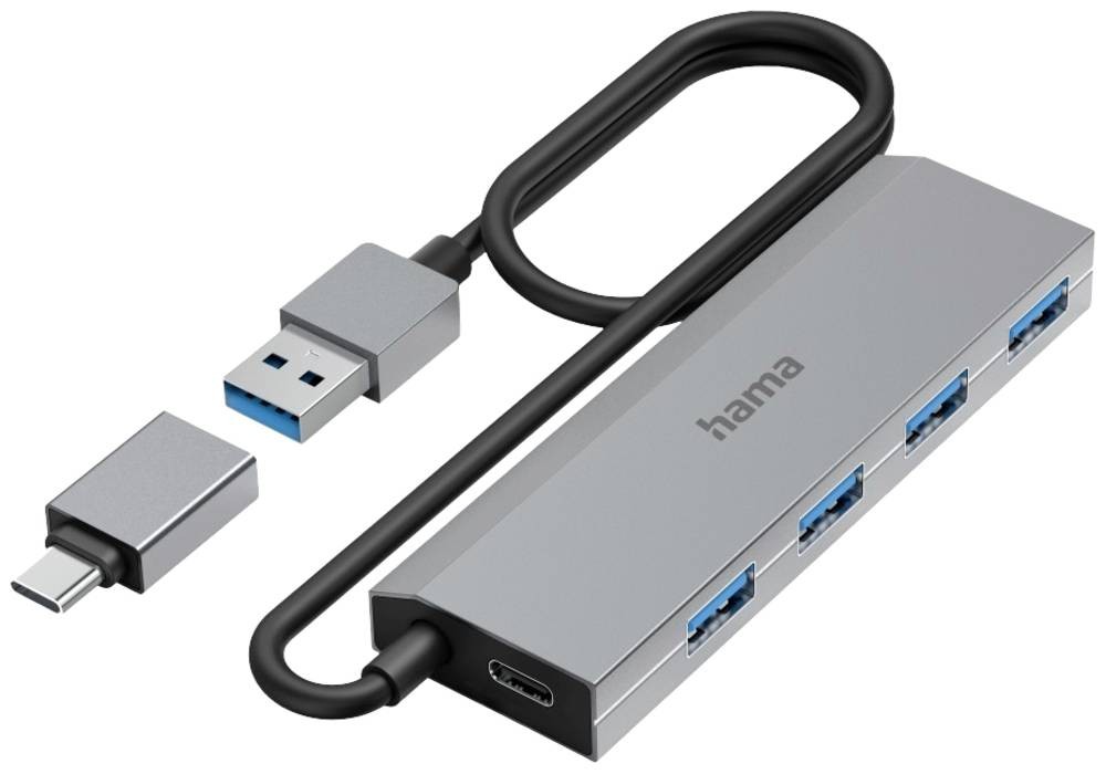 Hama 00200138 hub & concentrateur USB 3.2 Gen 1 (3.1 Gen 1) Type-A +