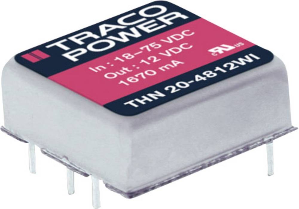 TracoPower THN 20-2411WI DC/DC-Wandler, Print 24 V/DC 5 V/DC 4A 20W