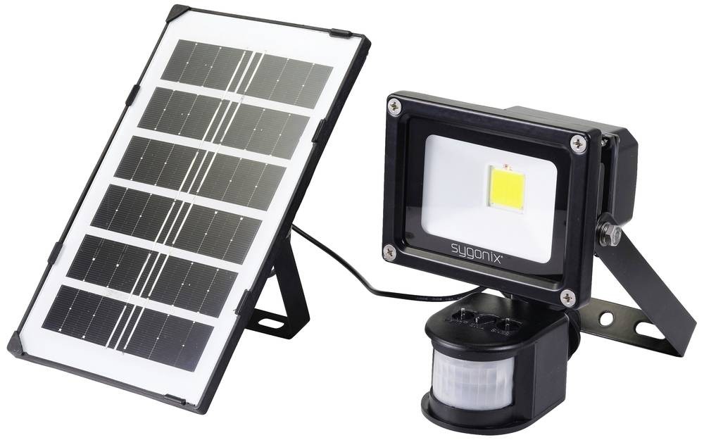 Sygonix SY-5461108 Solar-Spot with Bewegungsmelder 10W Leuchtfarben:
