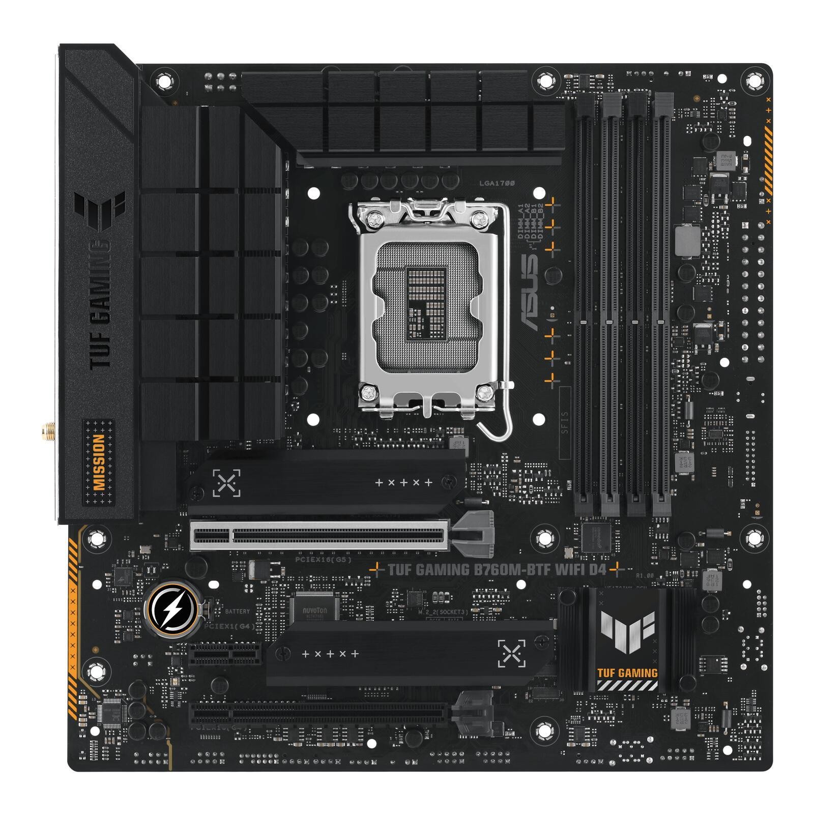 ASUS TUF GAMING B760M-BTF WIFI D4 Intel B760 LGA 1700 micro ATX -