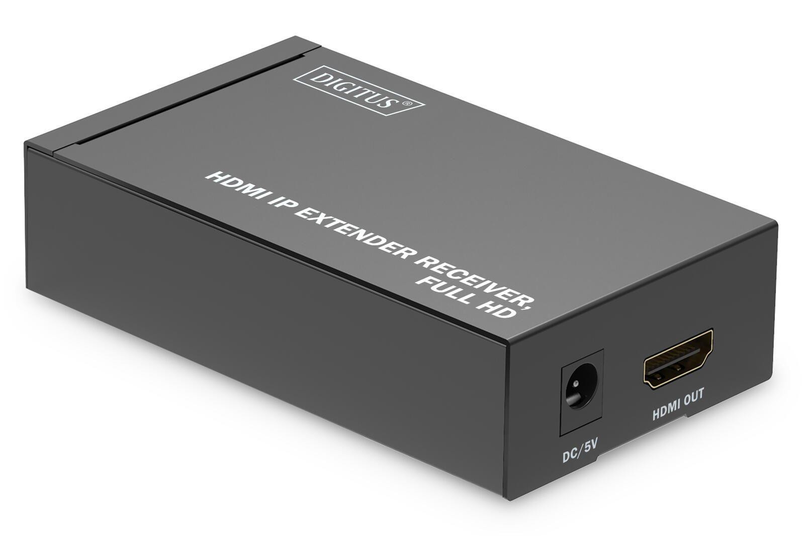Digitus HDMI IP Extender Receiver, Full HD - Digitus HDMI IP Extender
