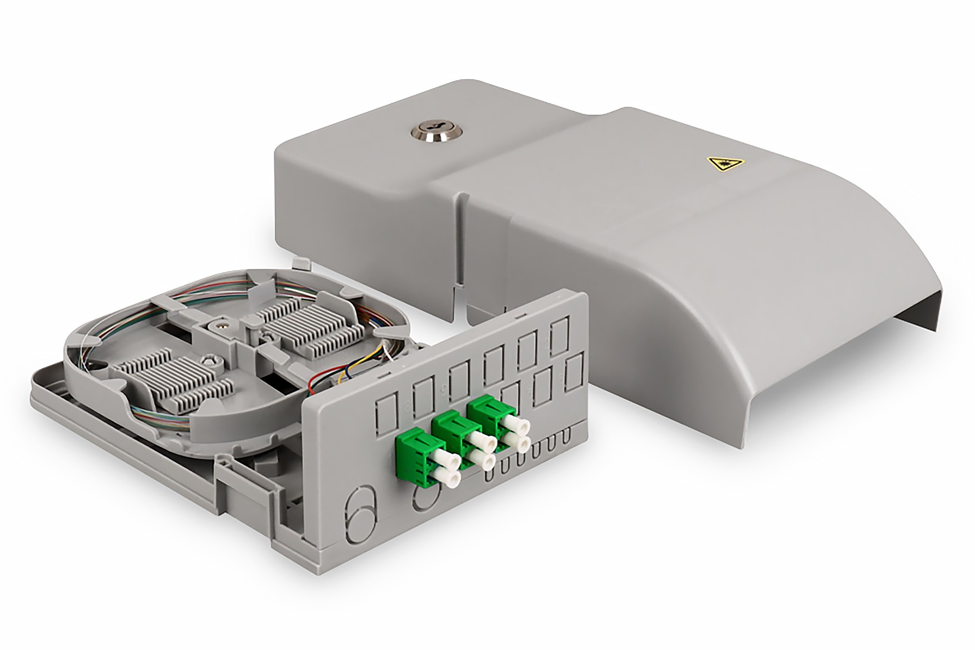 DIGITUS FTTH Hausübergabepunkt, 3xLC/APC, Duplex