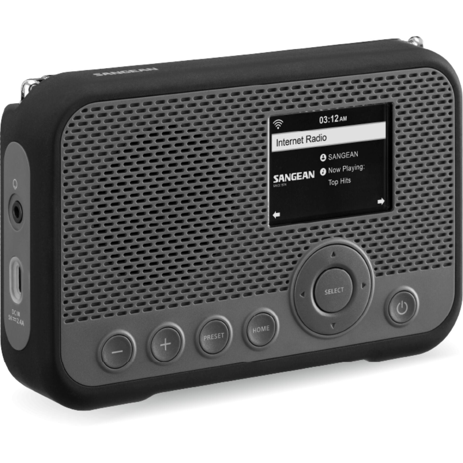 Sangean WFR-39 Portable Black, Grey - Sangean WFR-39, Portable, DAB,