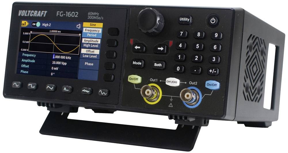 VOLTCRAFT FG-1602 Funktionsgenerator netzbetrieben 1 μHz - 60MHz 2-