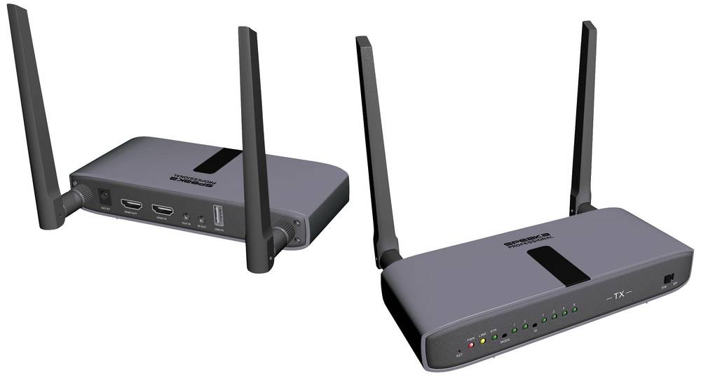 SpeaKa Professional SP-HWE-800 HDMI-Funkübertragung (Set) 150m 5GHz