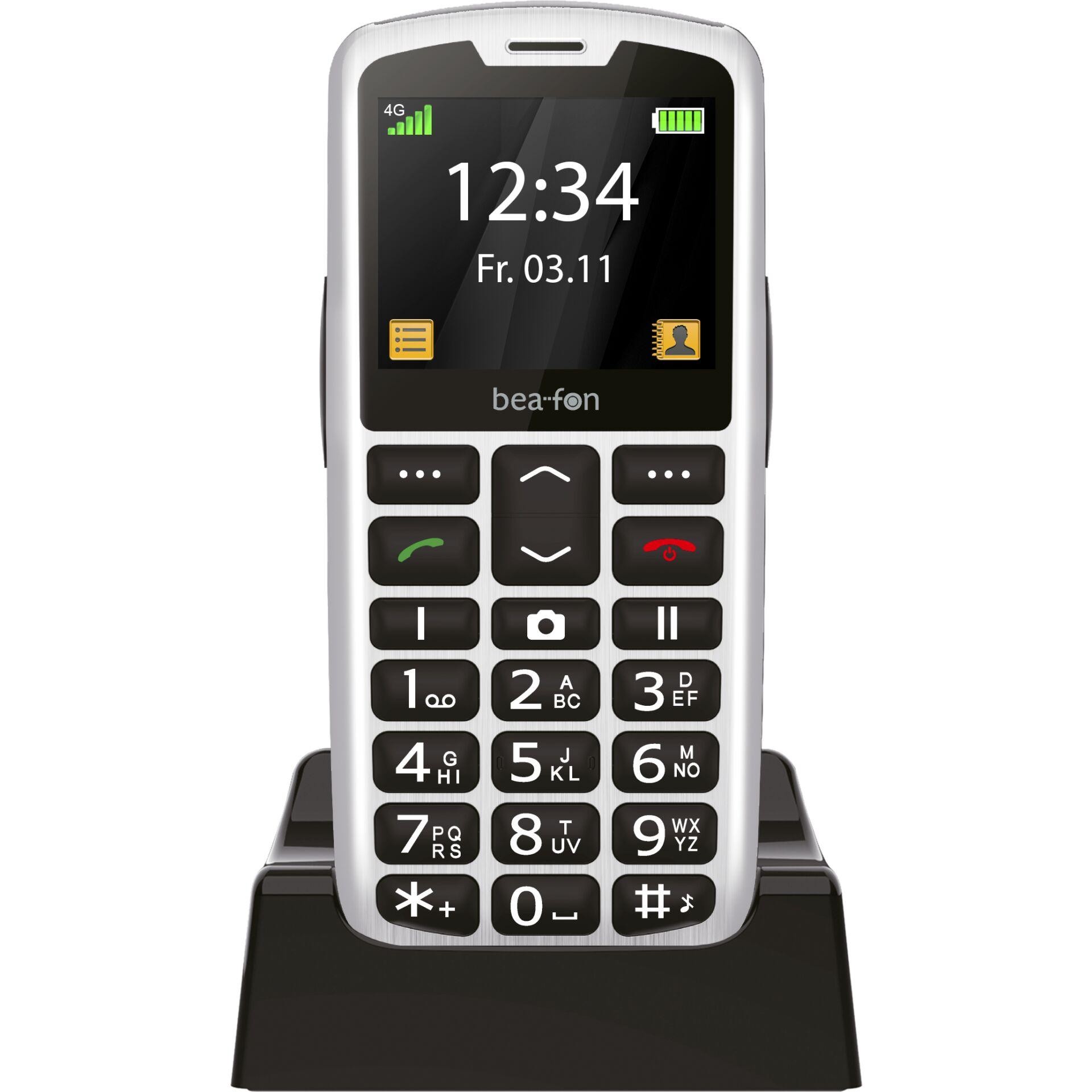 Beafon SL260 LTE 5.59 cm (2.2") 90 g Black, Silver Feature phone -
