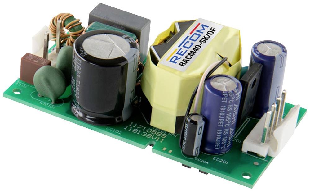 Recom Switching Power Supply, , 48V dc, 0.833A, 40W, 1 Output, 80 -