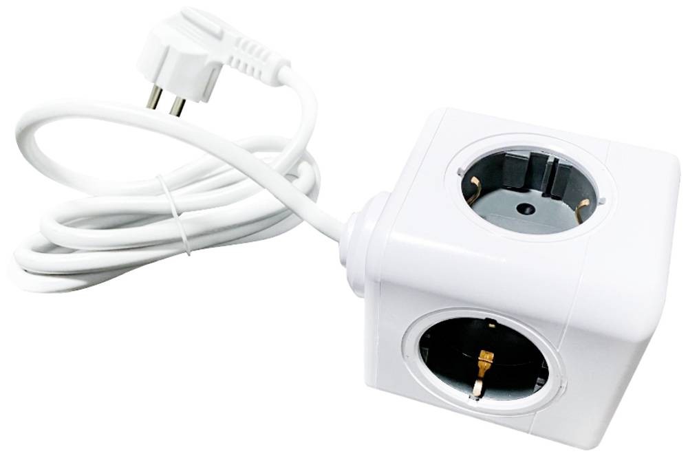 Technaxx 5004 Steckdosenwürfel blanco Schutzkontakt 1 St.
