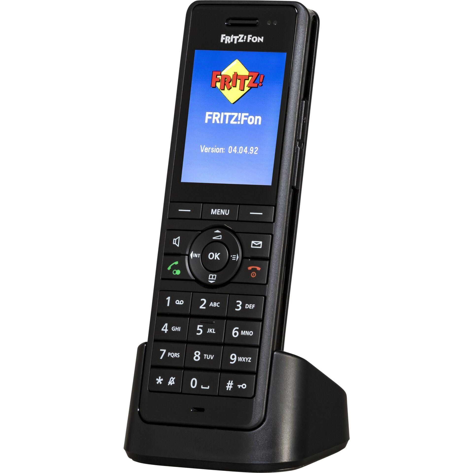 Fon FRITZ! X6 Téléphone DECT Identification de l'appelant Noir -