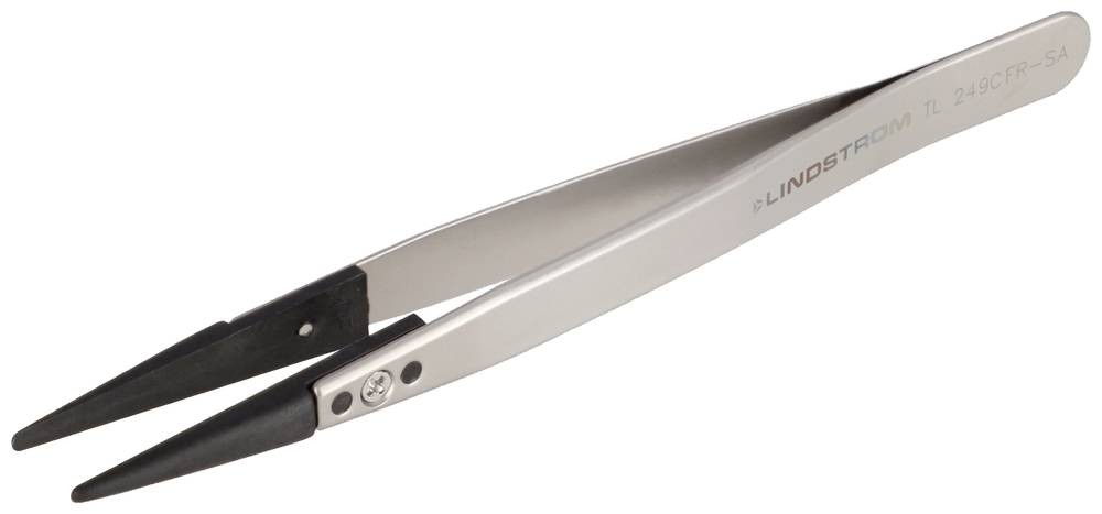 Lindström TL 249CFR-SA ESD Pinzette 249CF Flach-rund 130mm