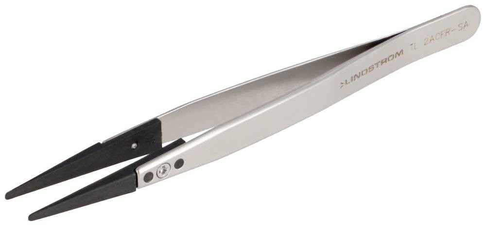 Lindström TL 2ACFR-SA ESD Pinzette 2ACF Flach-rund 130mm