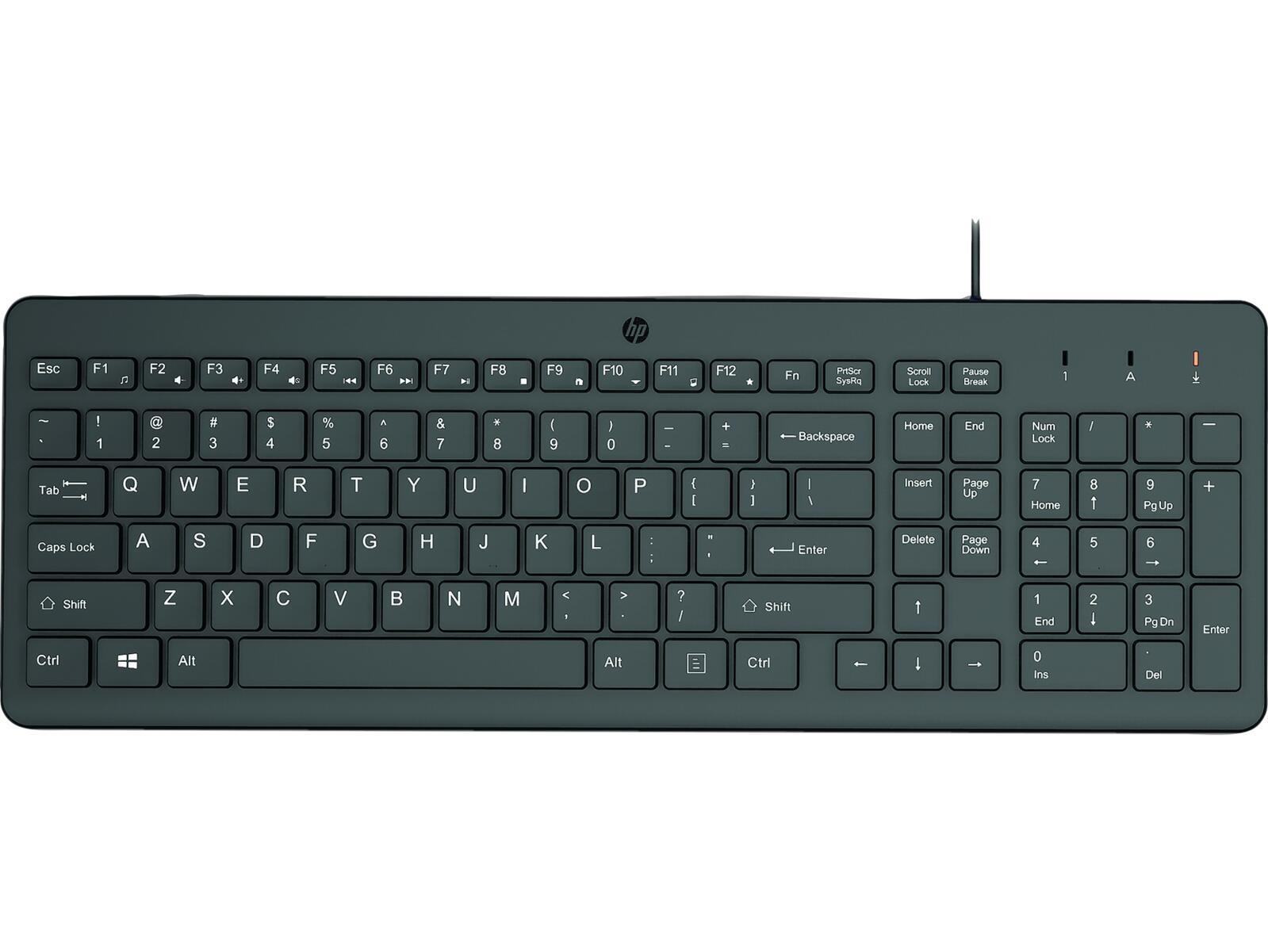 HP 150 Kabelgebunden Tastatur Deutsch, QWERTZ Schwarz