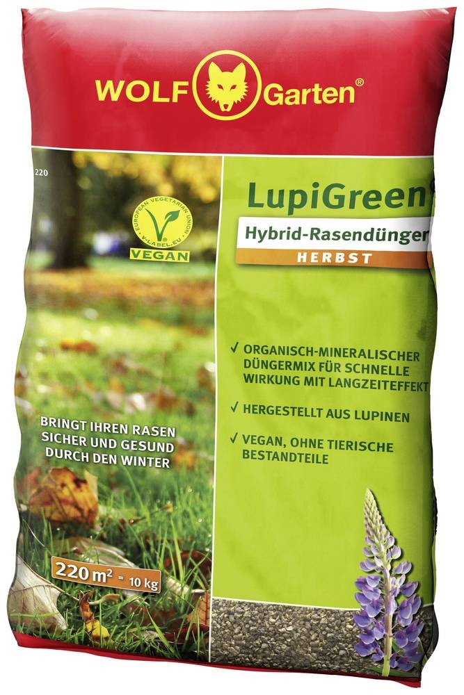 WOLF-Garten 77AR1012650 LU-H 220 D/A LupiGreen HYBRID-RASENDÜNGER