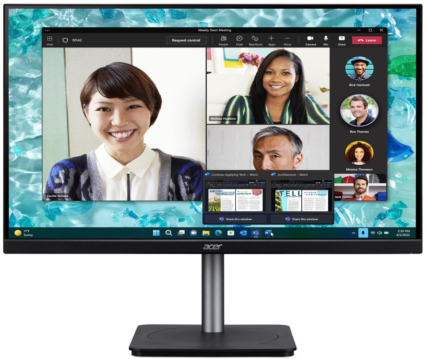 Acer CB273U E computer monitor 68.6 cm (27") 2560 x 1440 pixels 2K