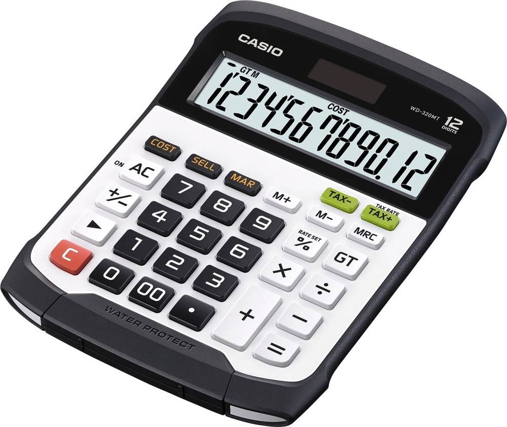 Casio WD-320MT calculatrice Bureau Calculatrice financière Noir,