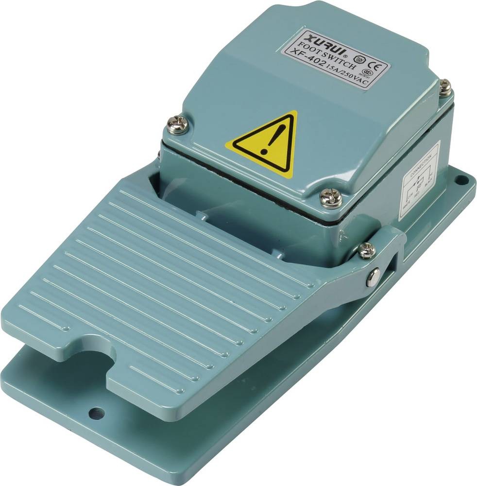 TRU Components XF-402 Fußschalter 250 V/AC 15A 1 Pedal 1 Schließer