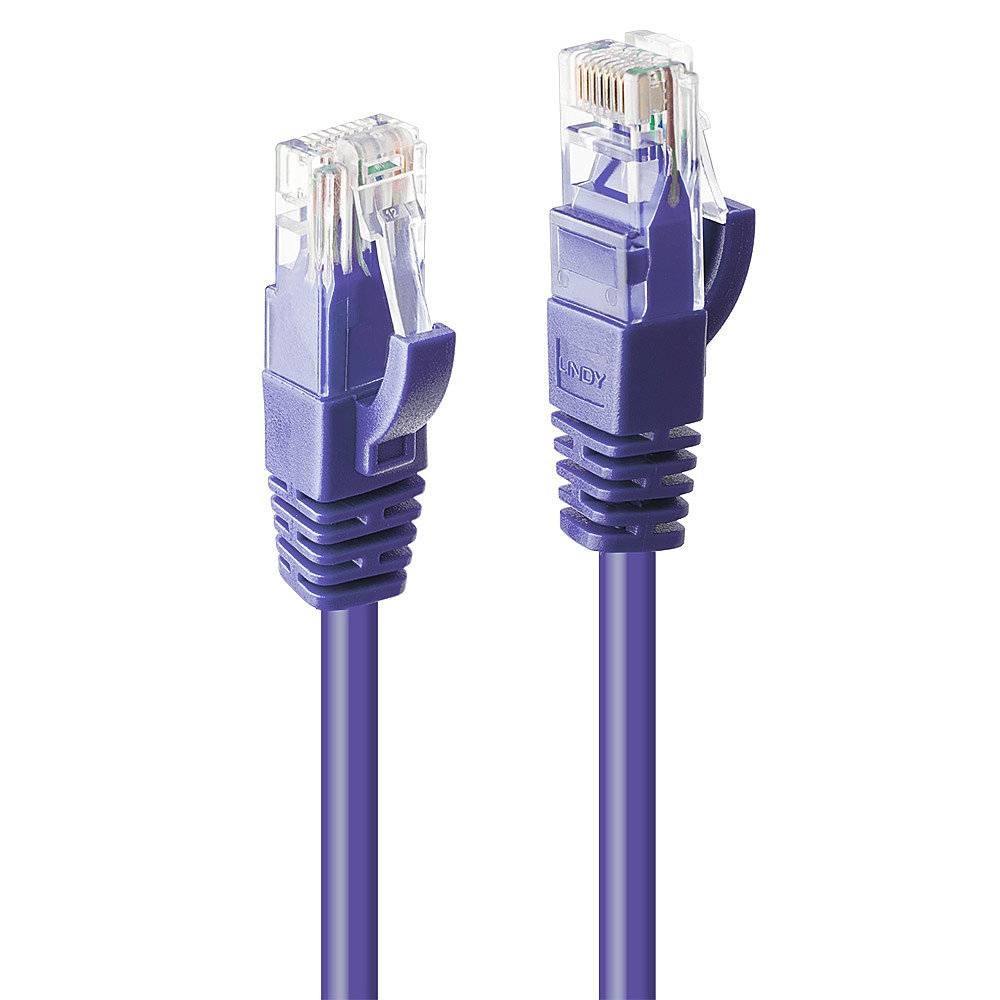 Lindy 20m Cat.6 U/UTP Network Cable, Purple - Lindy 20m Cat.6 U/UTP