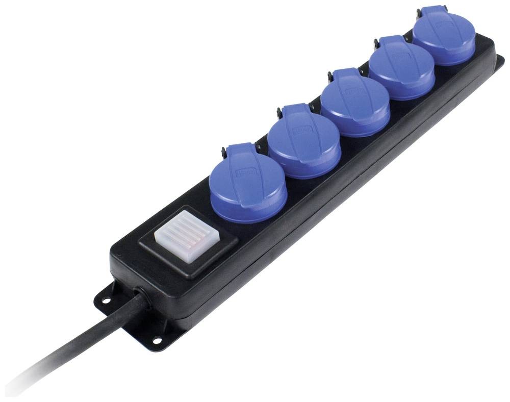 AS Schwabe 38631 power strip with Schalter black Schutzkontakt 1 pc(s)