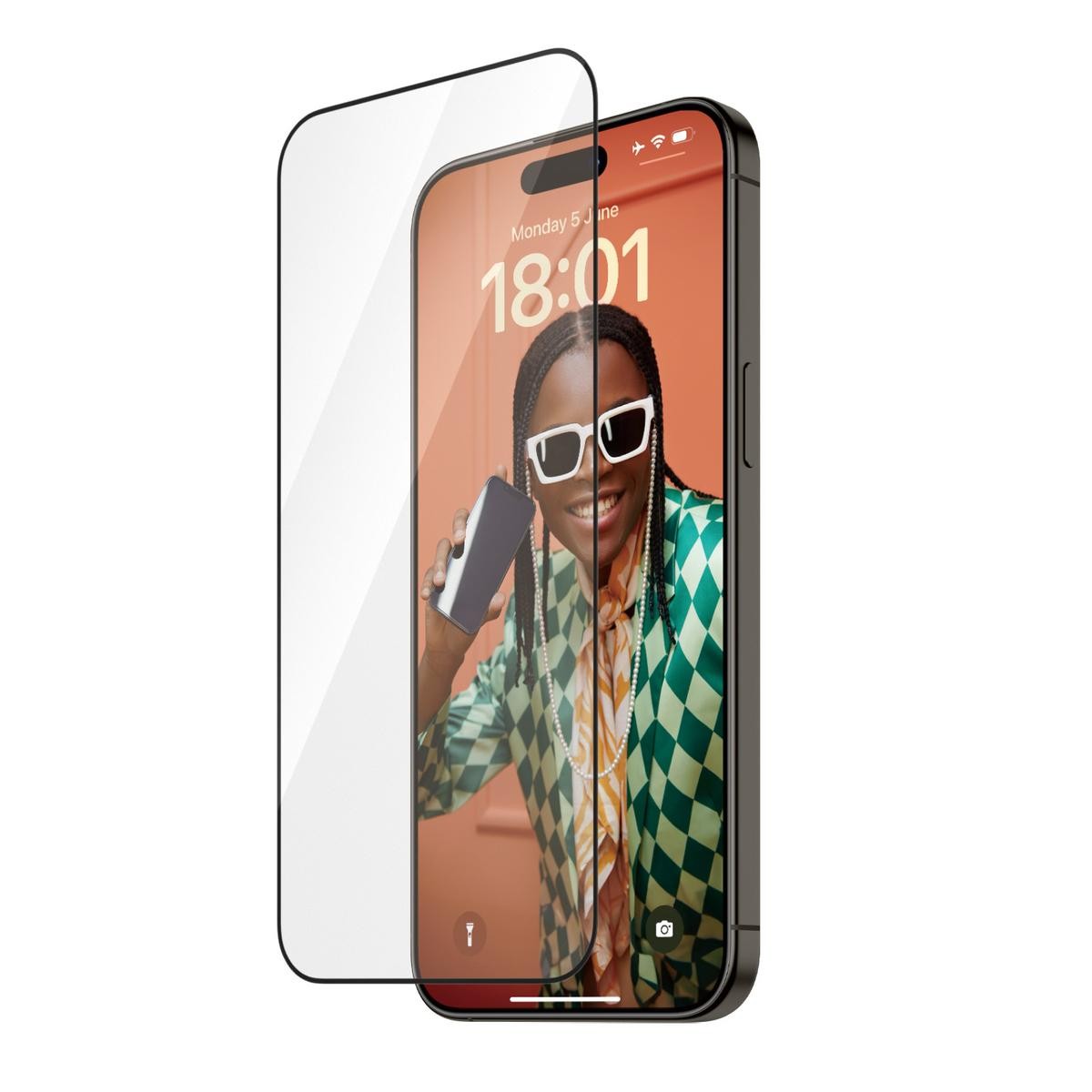 PanzerGlass iPhone 15 Pro Max, Refresh, UWF (Ultra-Wide Fite) w.