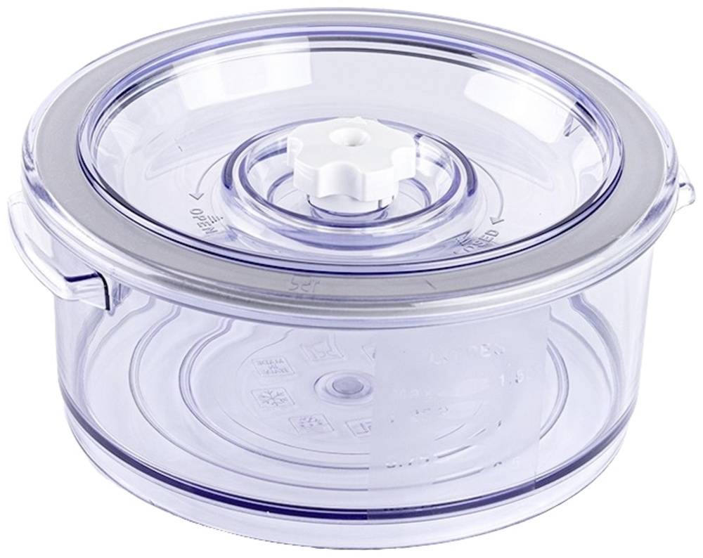 Magic Vac ACO1004 food storage container Round Pan 1.5 L Grey,
