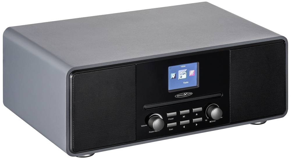 Reflexion HRA19DAB/GR Tischradio DAB+, DAB, UKW MP3, CD, DAB+,