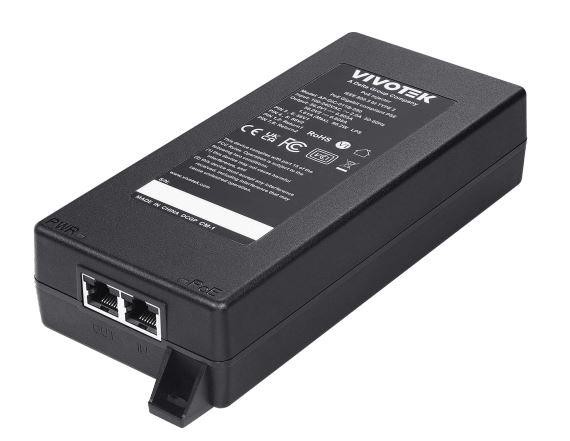 VIVOTEK AP-GIC-011B-090 Indoor Gigabit UPoE Injector, 90W