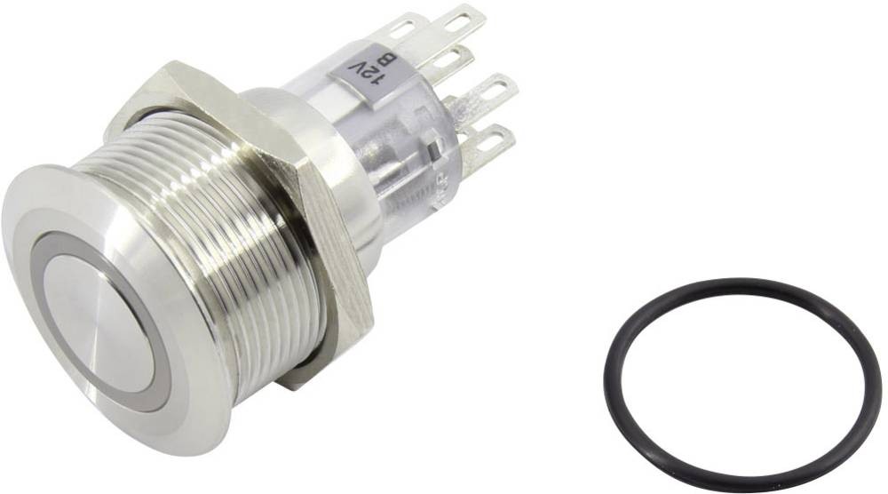 TRU COMPONENTS 1602473 TC-GQ22-A-22E/W/12V/S203 Drucktaster 250V 5A 2