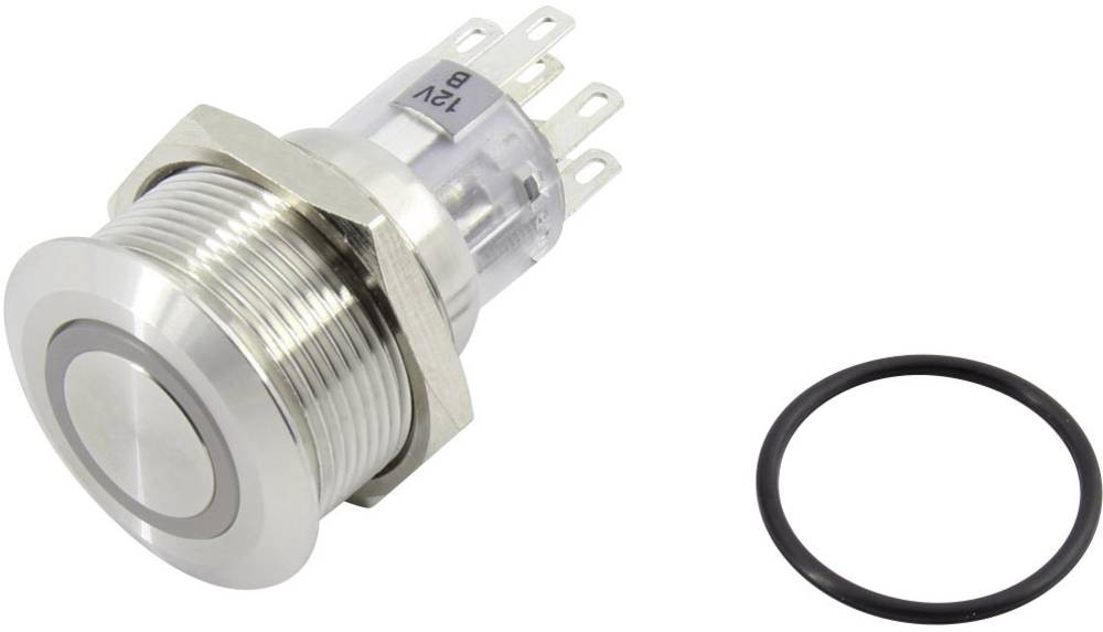 TRU COMPONENTS 1602505 TC-GQ22-A-22ZE/B/12V/S203 Druckschalter 2 x