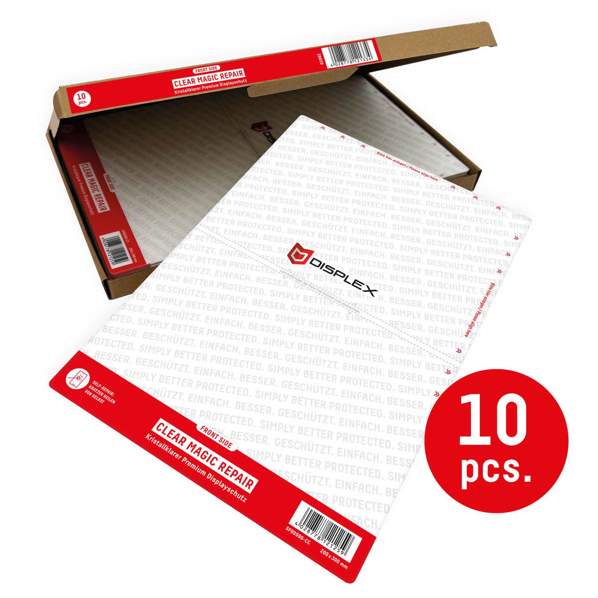 E.V.I. DISPLEX protection foil PRO Cut Clear Magic Repair 11"/10 piece