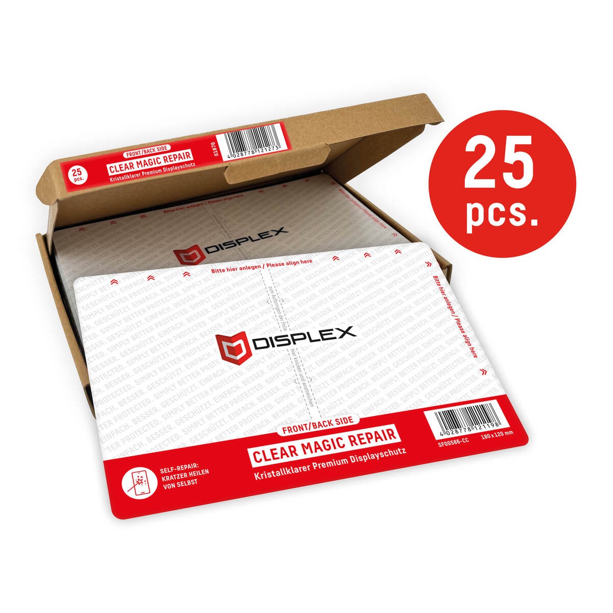 E.V.I. DISPLEX protection foil PRO Cut Clear Magic Repair 7"/25 piece