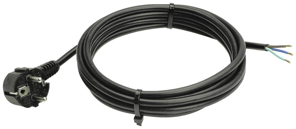 AS Schwabe 70808 Strom connection cable black 10m