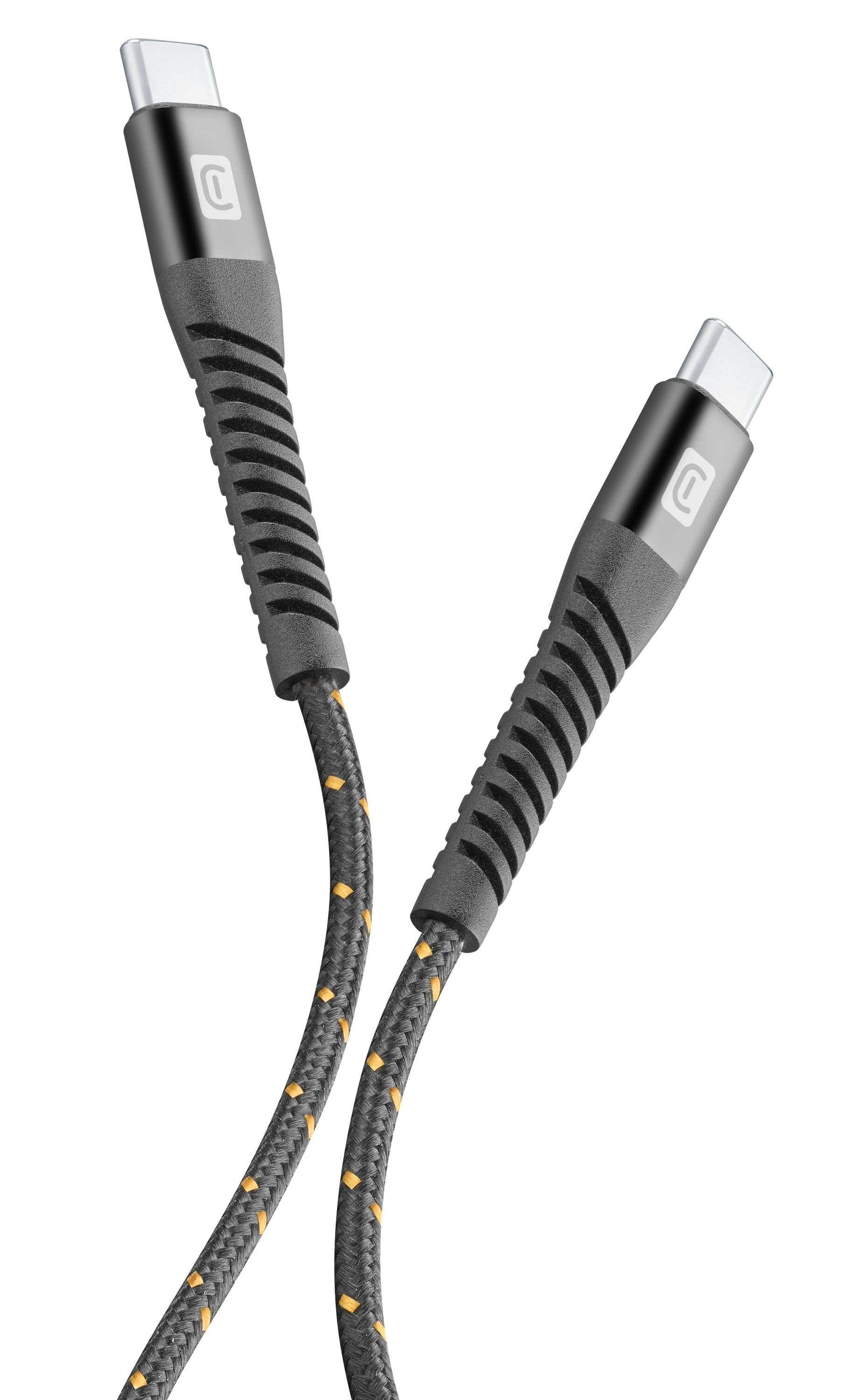 Cellularline Tetraforce Data Cable Strong 2m USB Typ-C/ Typ-C Black