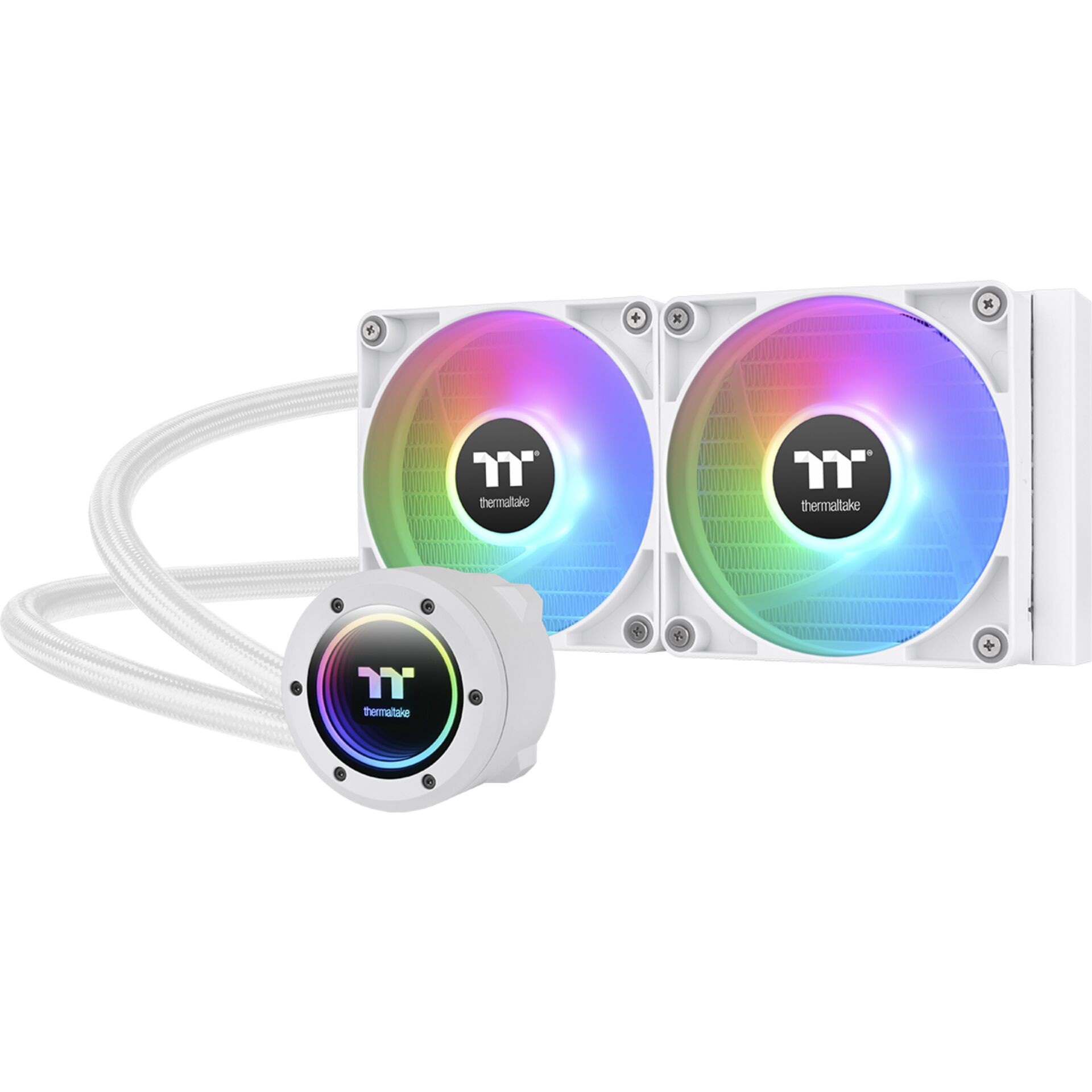 Thermaltake TH240 V2 ARGB Processor Liquid cooling kit 24 cm White 1