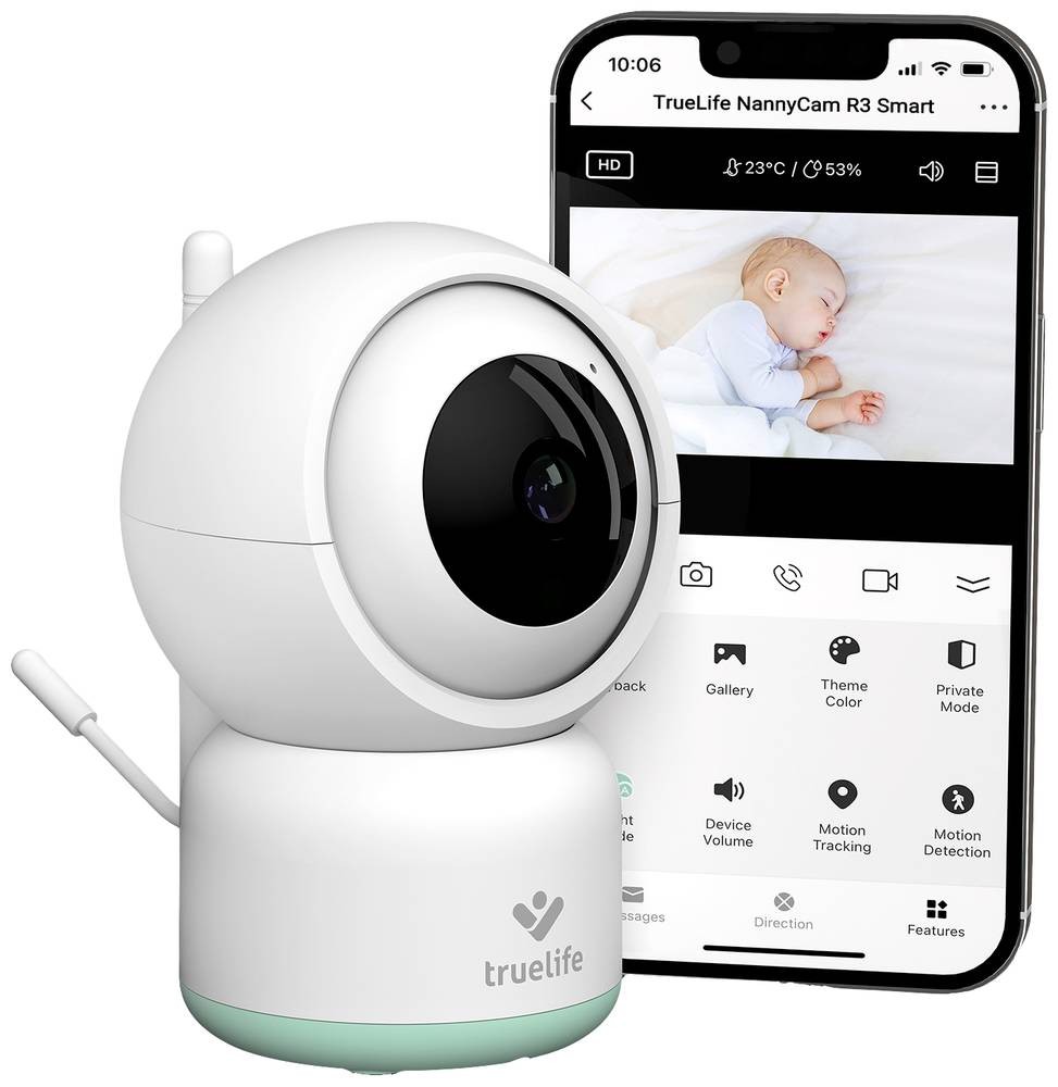 Truelife NannyCam R3 Smart Babyphone con telecamera WLAN 2.4GHz