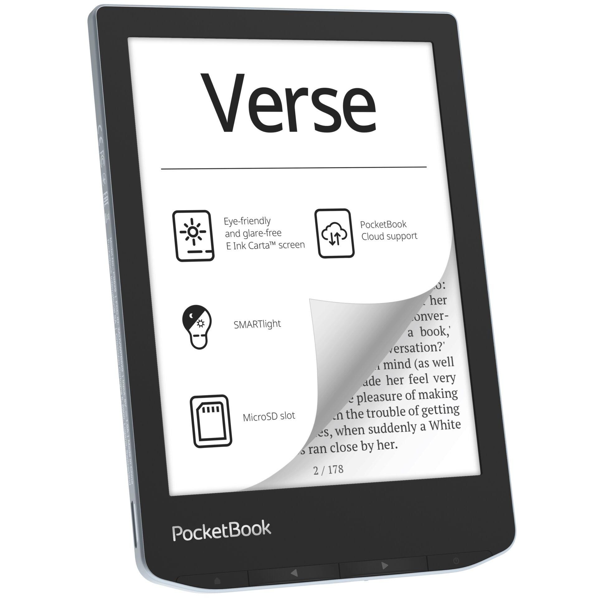 PocketBook Verse Liseuse 8 Go Wifi Bleu clair - PocketBook Verse, 15,