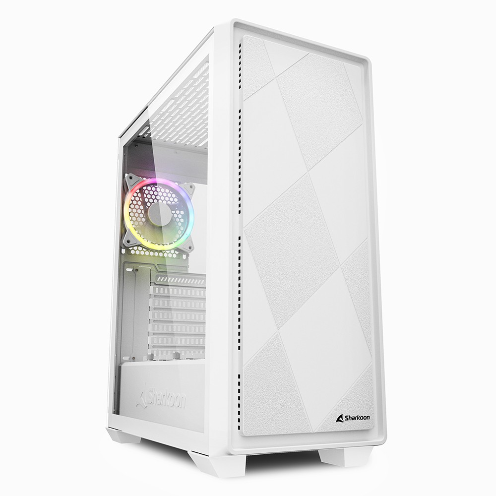 Sharkoon VS8 RGB Midi Tower Blanc - Sharkoon VS8 RGB, Midi Tower, PC,