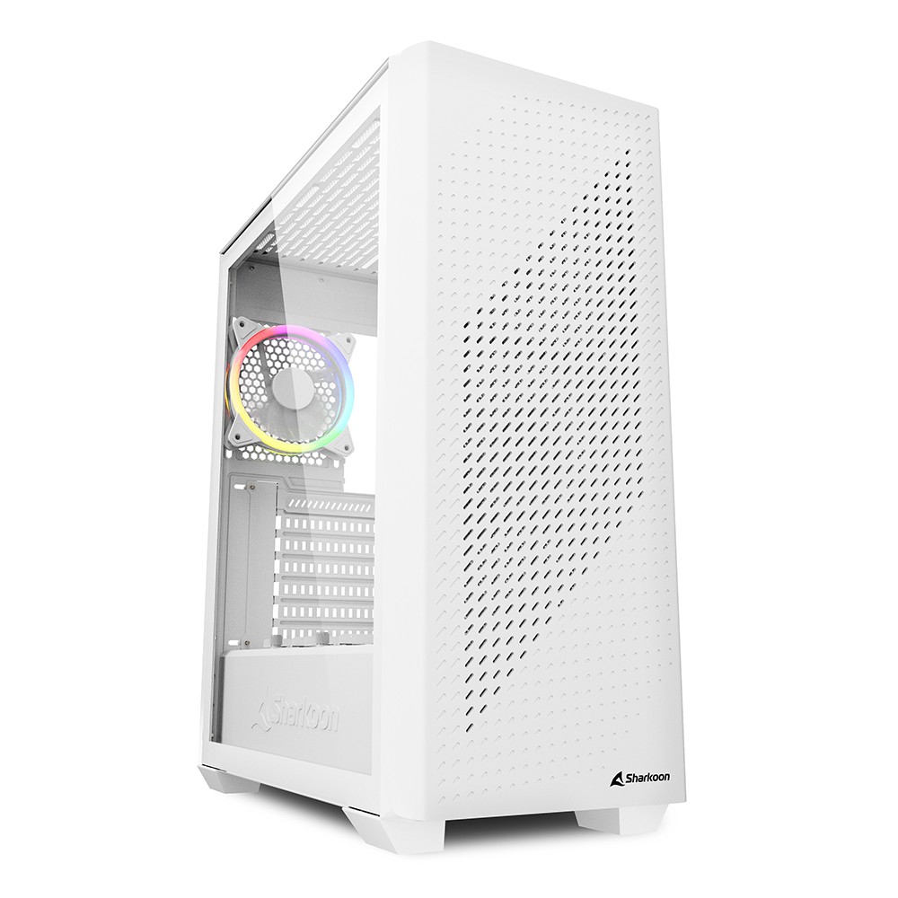 Sharkoon VS9 RGB Midi Tower White - Sharkoon VS9 RGB, Midi Tower, PC,