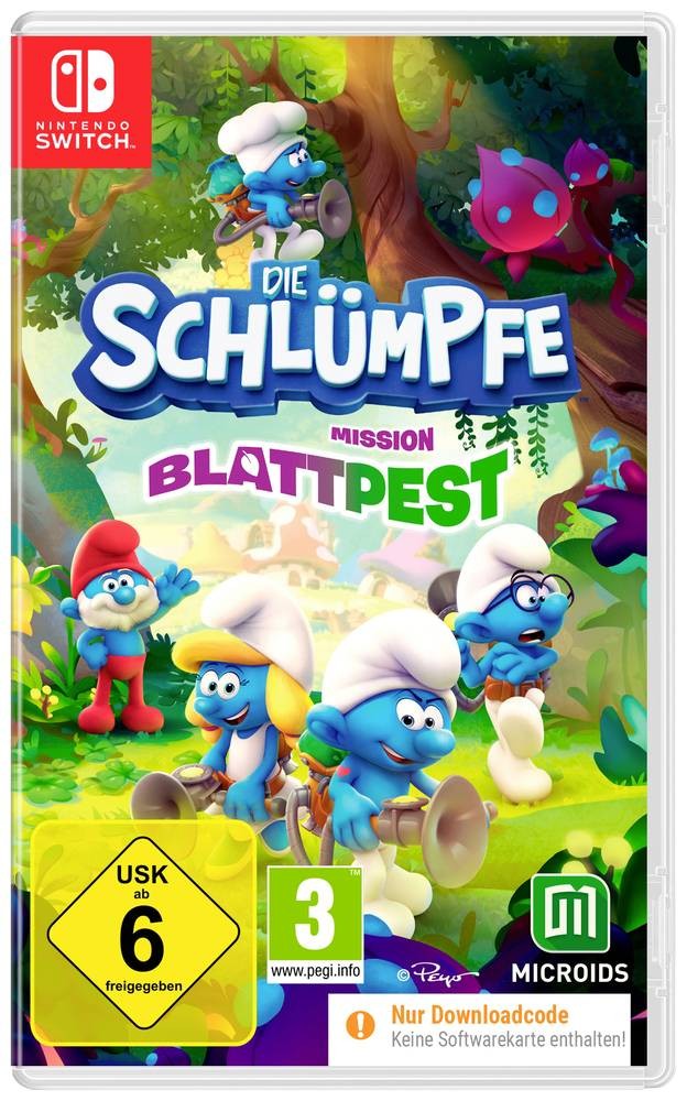 Die Schlümpfe: Mission Blattpest Jump & Run für Nintendo