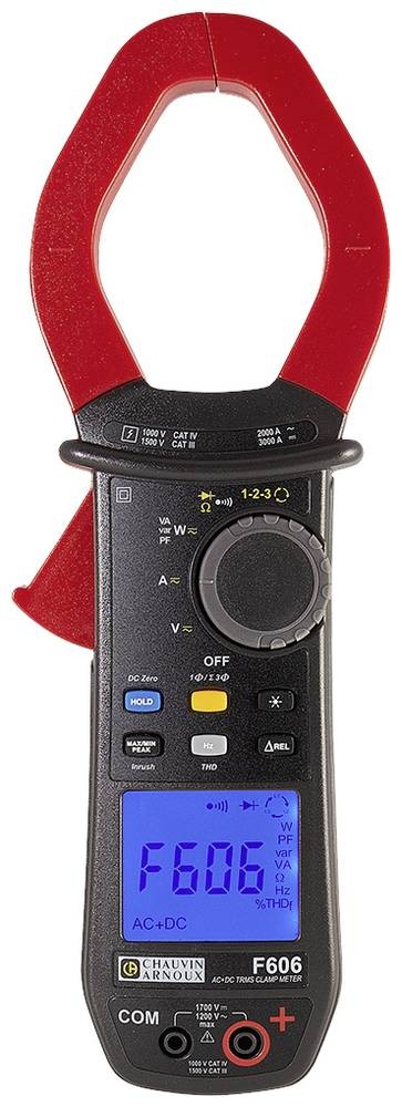 Chauvin Arnoux F606 Stromzange digital Spritzwassergeschützt (IP54)