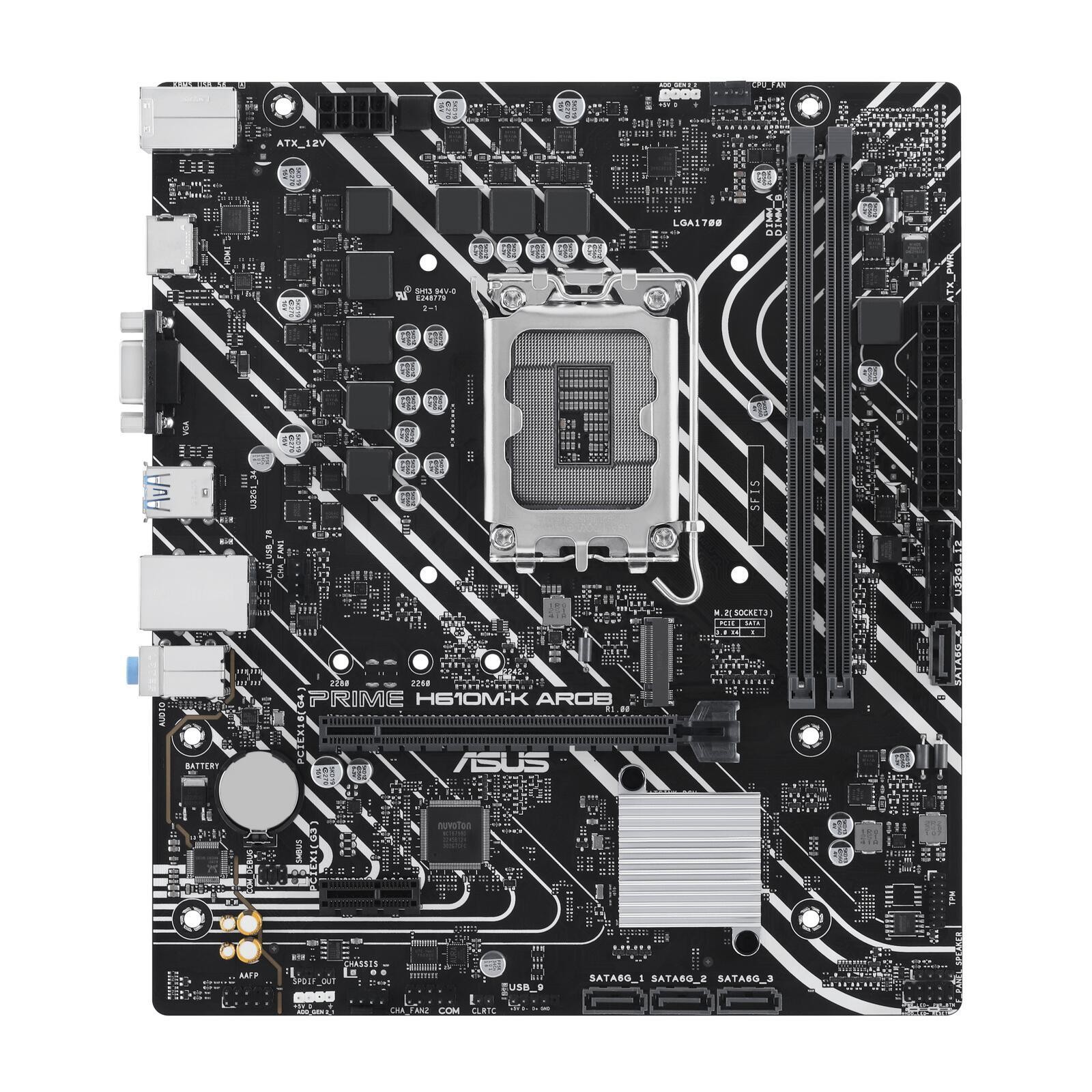 MB ASUS PRIME H610M-K ARGB (Intel.1700.DDR5.mATX)
