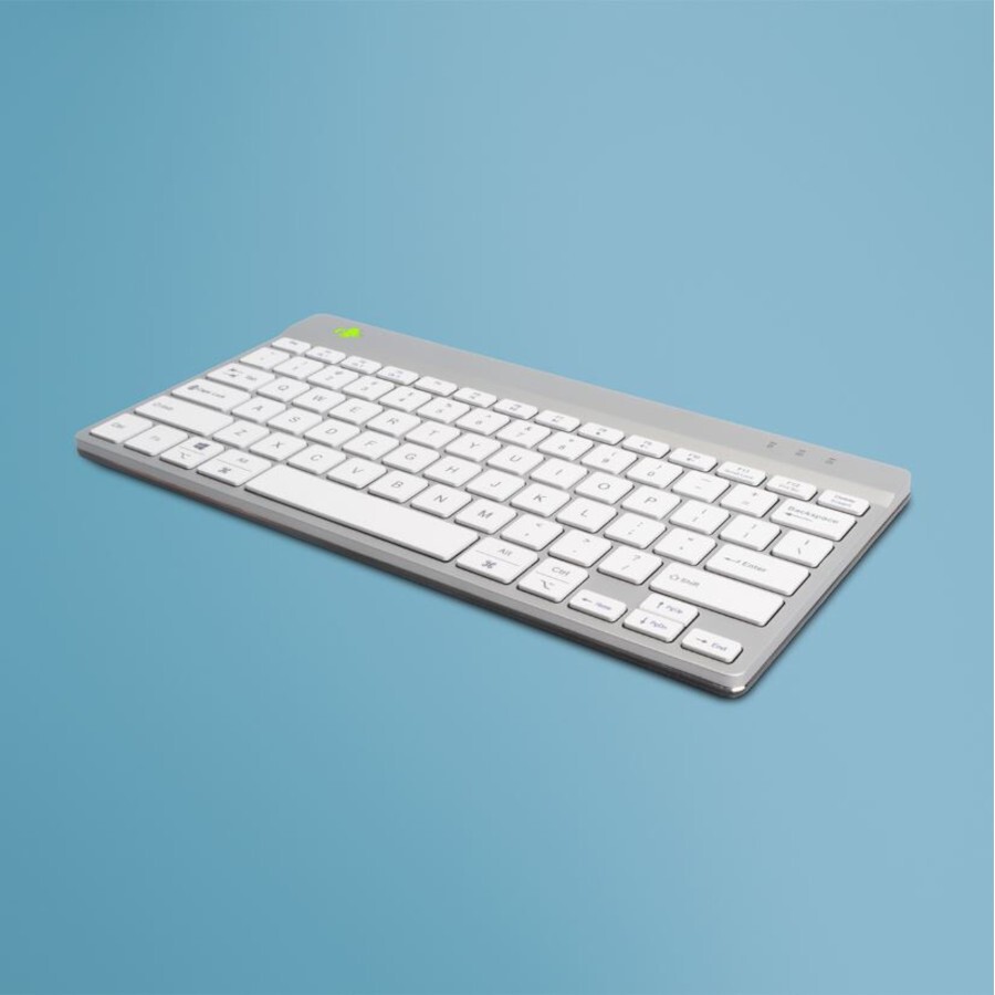 R-GO Tools Compact Break Kabelgebunden Tastatur Deutsch, QWERTZ Weiß